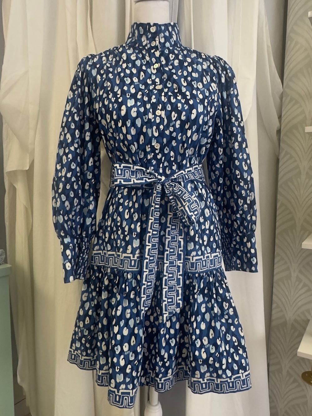 Lilly Pulitzer Drena Animal-Print Cotton Mini-Shirtdress
